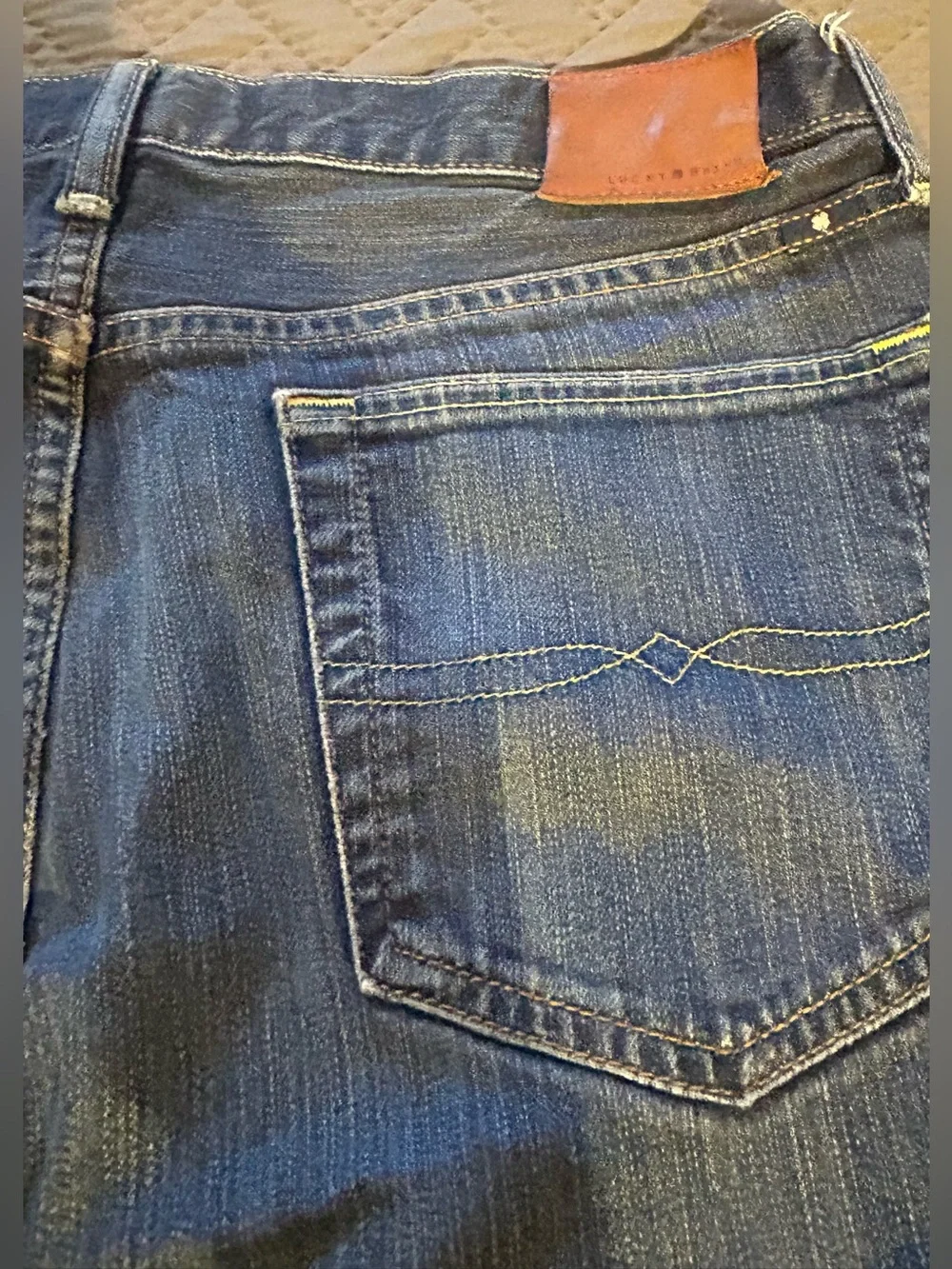 Men’s Lucky Brand Relaxed Fit Blue Washed Jeans 34X31